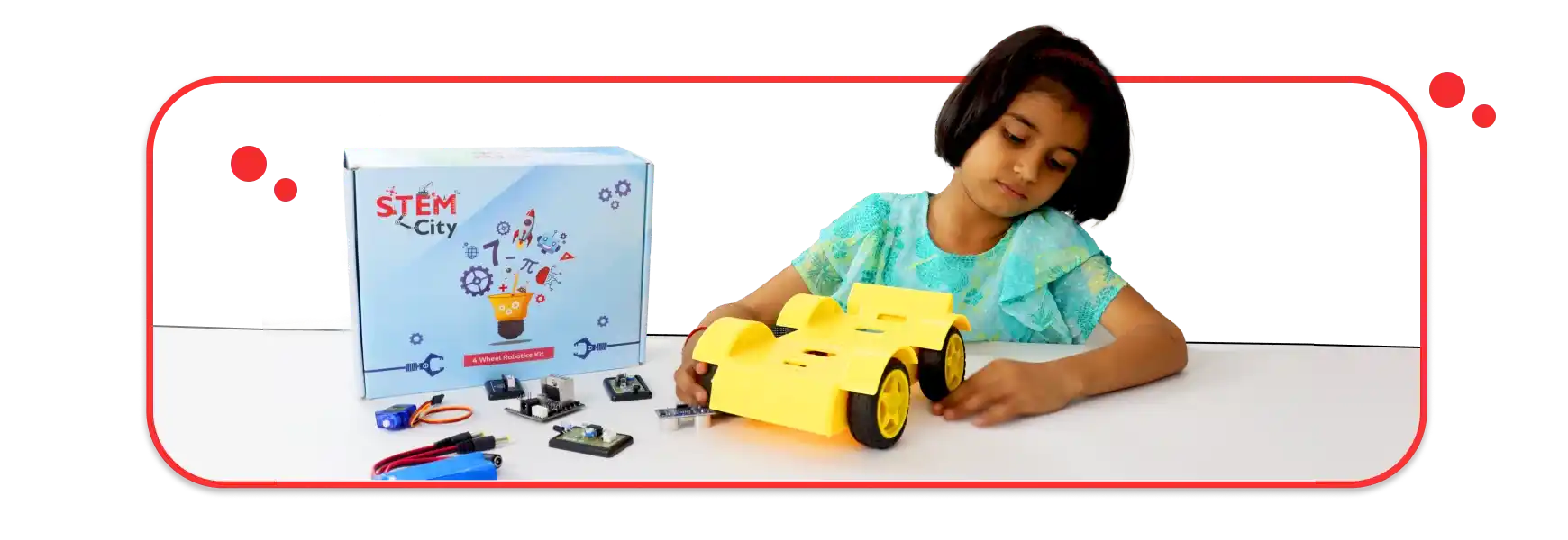 4 Wheel Robot Kit - Explore STEMCity | Educational Kit | Robotics | STEM Learning | DIY Project 4 Wheel Robot Kit - Explore STEMCity | Educational Kit | Robotics | STEM Learning | DIY Project